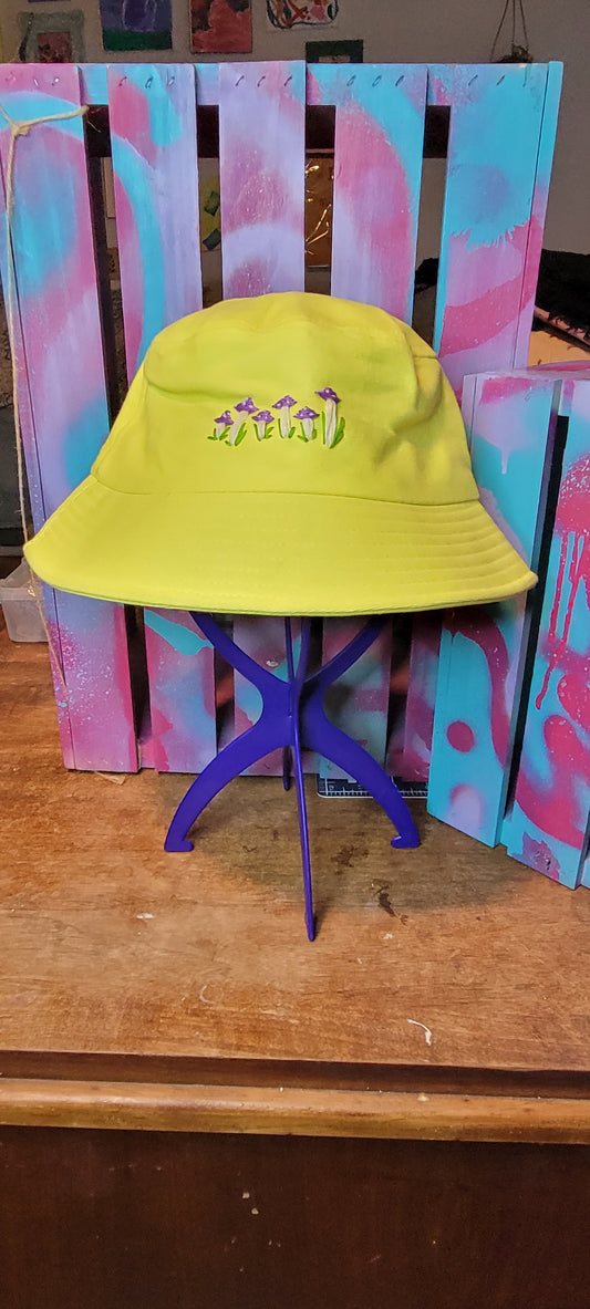Neon Mushroom Bucket Hat